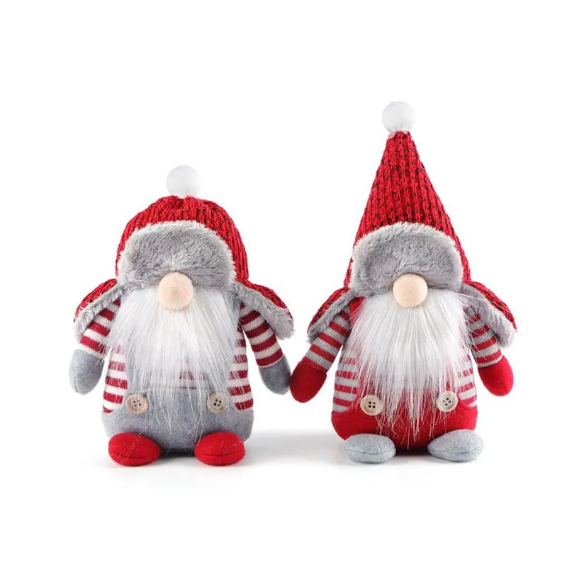 Boże Narodzenie bez twarzy ozdoby lalek Nordic Forester Święty Mikołaj ozdoby świąteczne navidad Natal Nowy rok dekoracja okna domu
