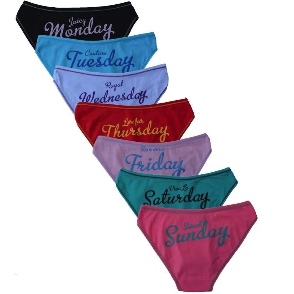 Mulheres Underwear Algodão Todos os dias de semana Sexy Senhoras Calcinhas Knickers Briefs Lingerie para mulheres (7 pçs / lote) Tamanho: M L XL XXL SH190906