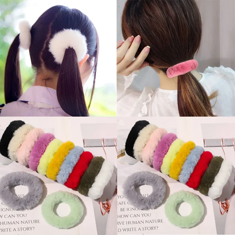 Faux Fur Hairband Headband Festa de Headrope Mulheres Acessório Flurry Headbands Headties Titular Elástico Highgrade Luxo Moda Hairing Wll504