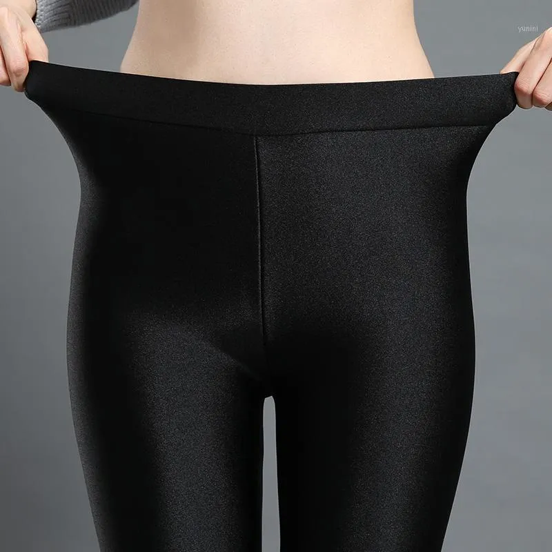 Legging élastique brillant femme - Noir