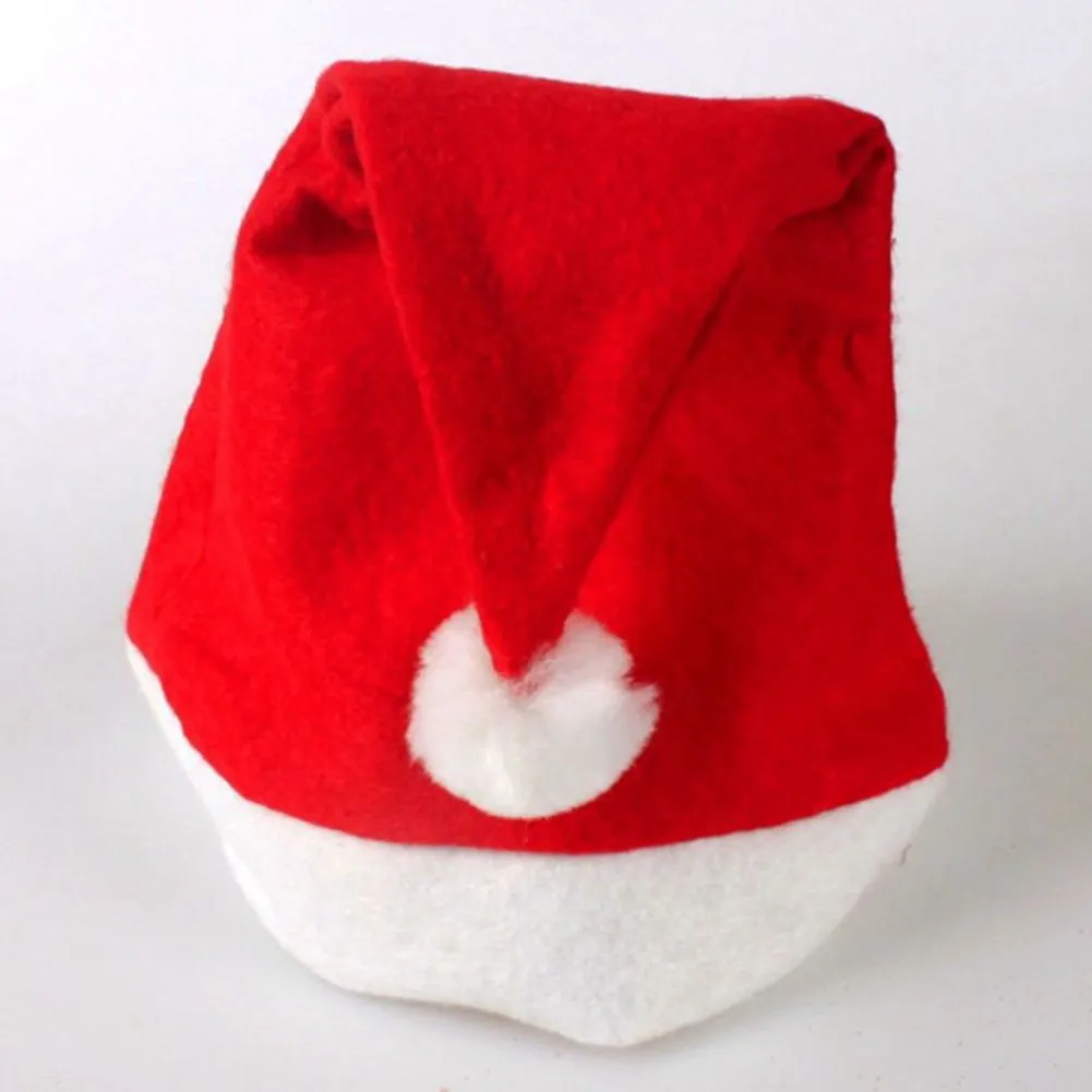 Çocuk Boyutu Noel Noel Baba Şapka Merryxmas Santa-Claus Kostüm Noel-Dekorasyon Çocuklar için Kid Parti Şapka Caps Caps 45-46 cm