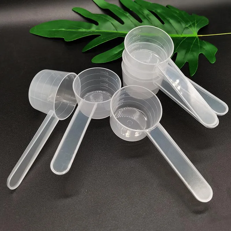 20g 40ml Plastic Measuring Coffee Scoop With Scale Baking Utensils Milk Powder Laboratory Liquid Spoon DH8588