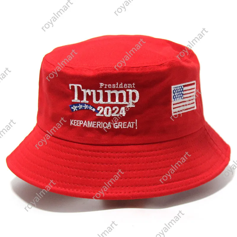 2024 Donald Trump Embroidery Bucket Hat Keep America Great Fish Cap Hats