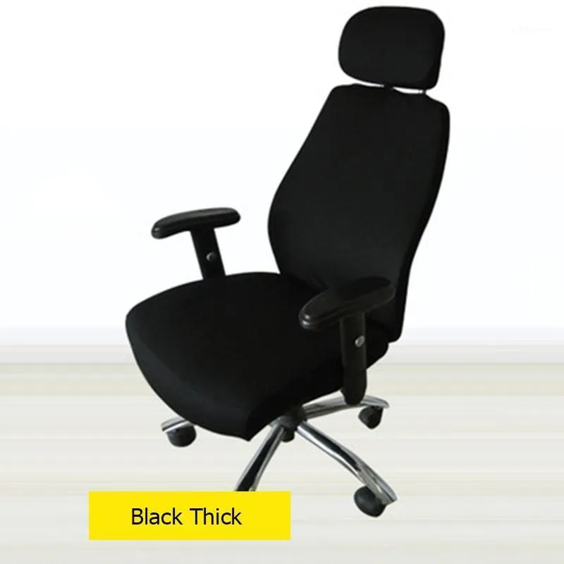 Ensemble housses de chaise de bureau extensible Spandex ordinateur siège pivotant accoudoir étui de jeu Sillas Gaming