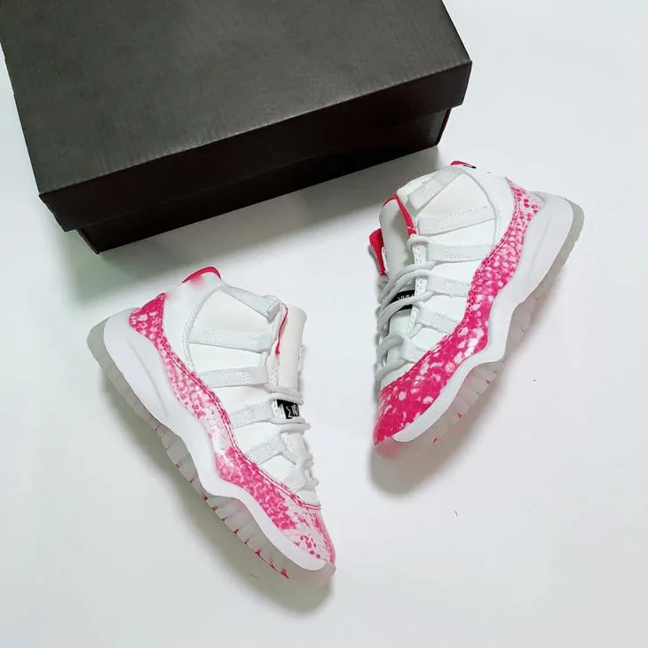 Pink snakeskin best sale 11s kids