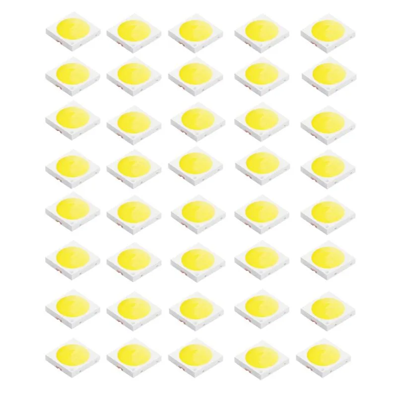 Ljuspärlor 50st SMD 3030 LED-chip 1W 110-120lm Vit/varm vit lampa som släpper ut diod för elektrisk fackla golvdekor