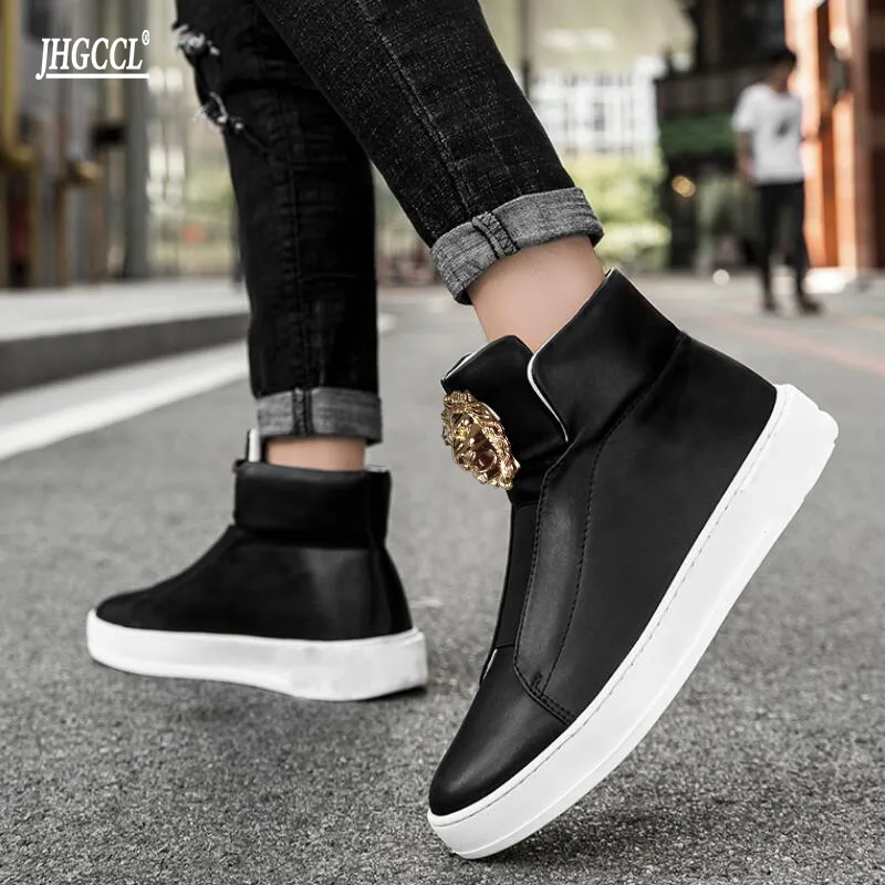 Luxury Mens High Top Cowhide Casual Boots Shoes For Men For Leisure Outdoor Activities And Work Ankle Roman Cowboy Style With Mafu Motorcycle Work Or Safet Features From Factory Bubuweiying Bulk 44.78