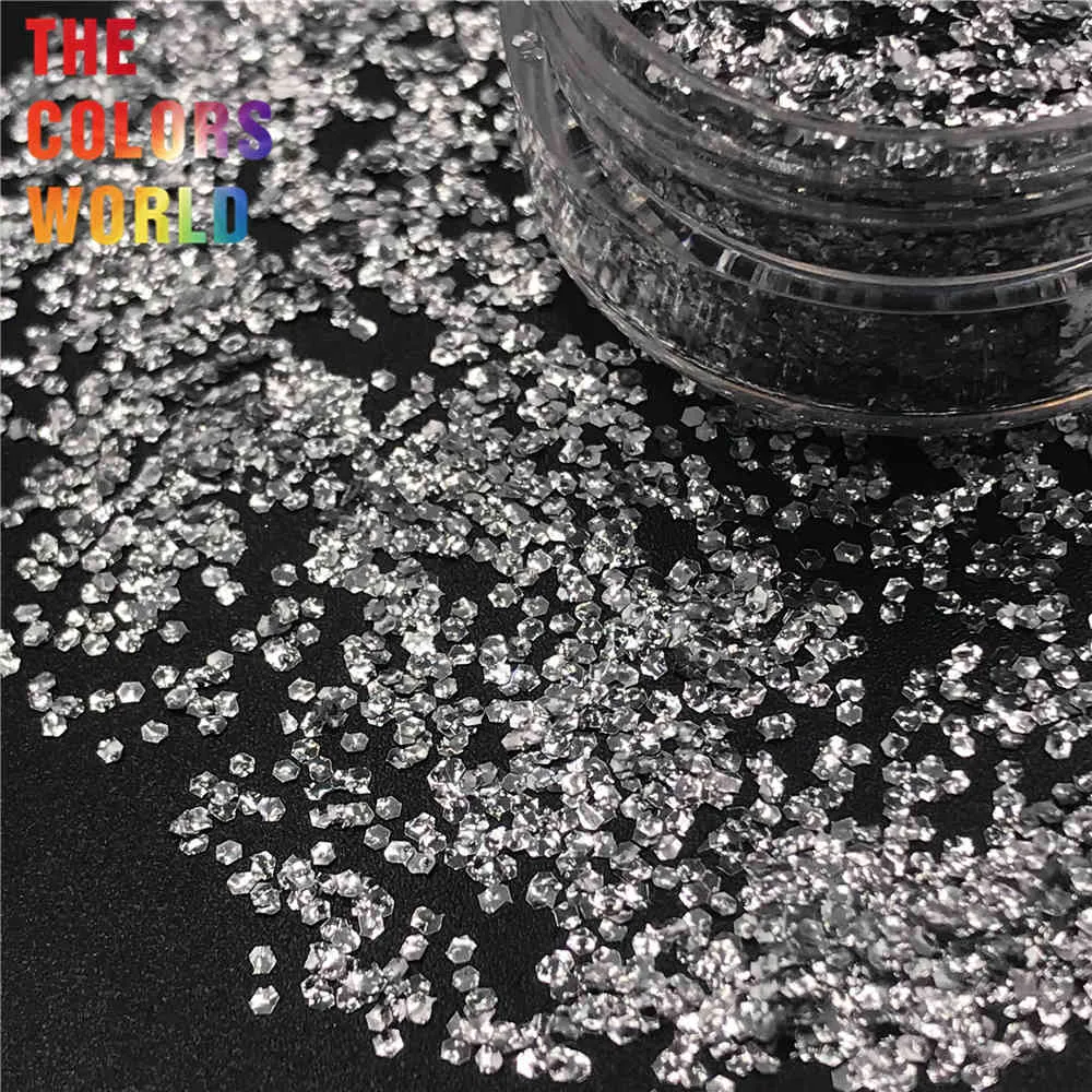 TCT-244 Nierówna powierzchnia Sześciokąt 1mm Nails Nail Art Decoration Body Glitter FacePainting Makeup Handwork DIY Actionoires