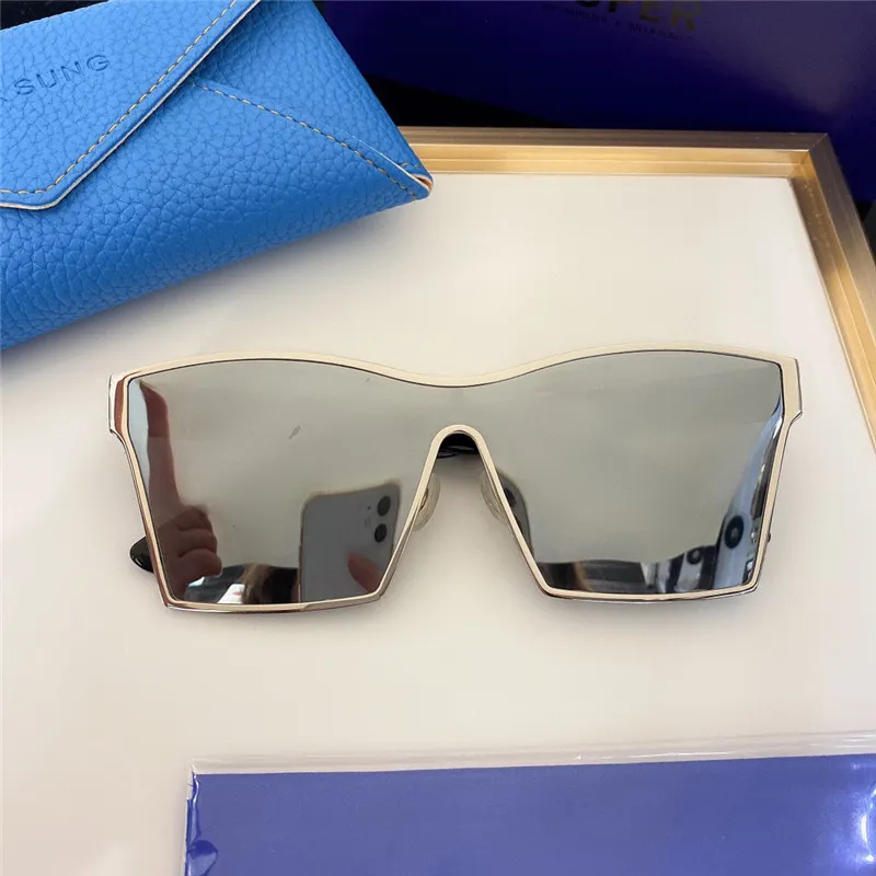 Super Sung SS061 Solglasögon för män Kvinnor Summerstil Anti-ultraviolet Retro Plate Full Fram Random Box