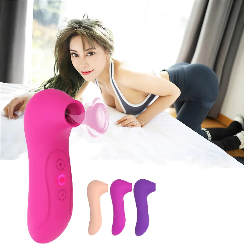 Woman Cordless Sucking Vibrator Powerful Clitoris Sucker Blowjob Tongue Stimulator Nipple Vagina Sex Toys for Couples Q0320