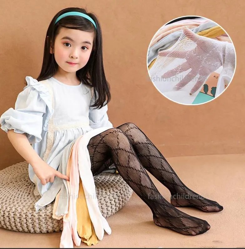 Medias pantimedias para niñas, mallas con letras para niños, calcetines de baile, mallas elásticas de diseñador para niños, ropa, medias de Ballet para bebés