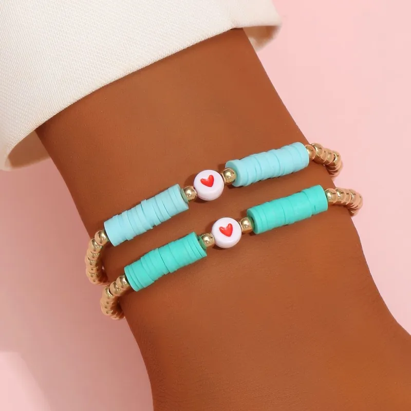 Wholesale Polymer Clay Beads Bracelet, Ceramic Bracelet - China