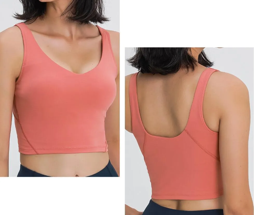 Abbigliamento da palestra Intimo donna LU-93 reggiseno sportivo yoga antiurto da corsa ad alta resistenza fitness imbottito canotte allenamento esercizio gilet activewear