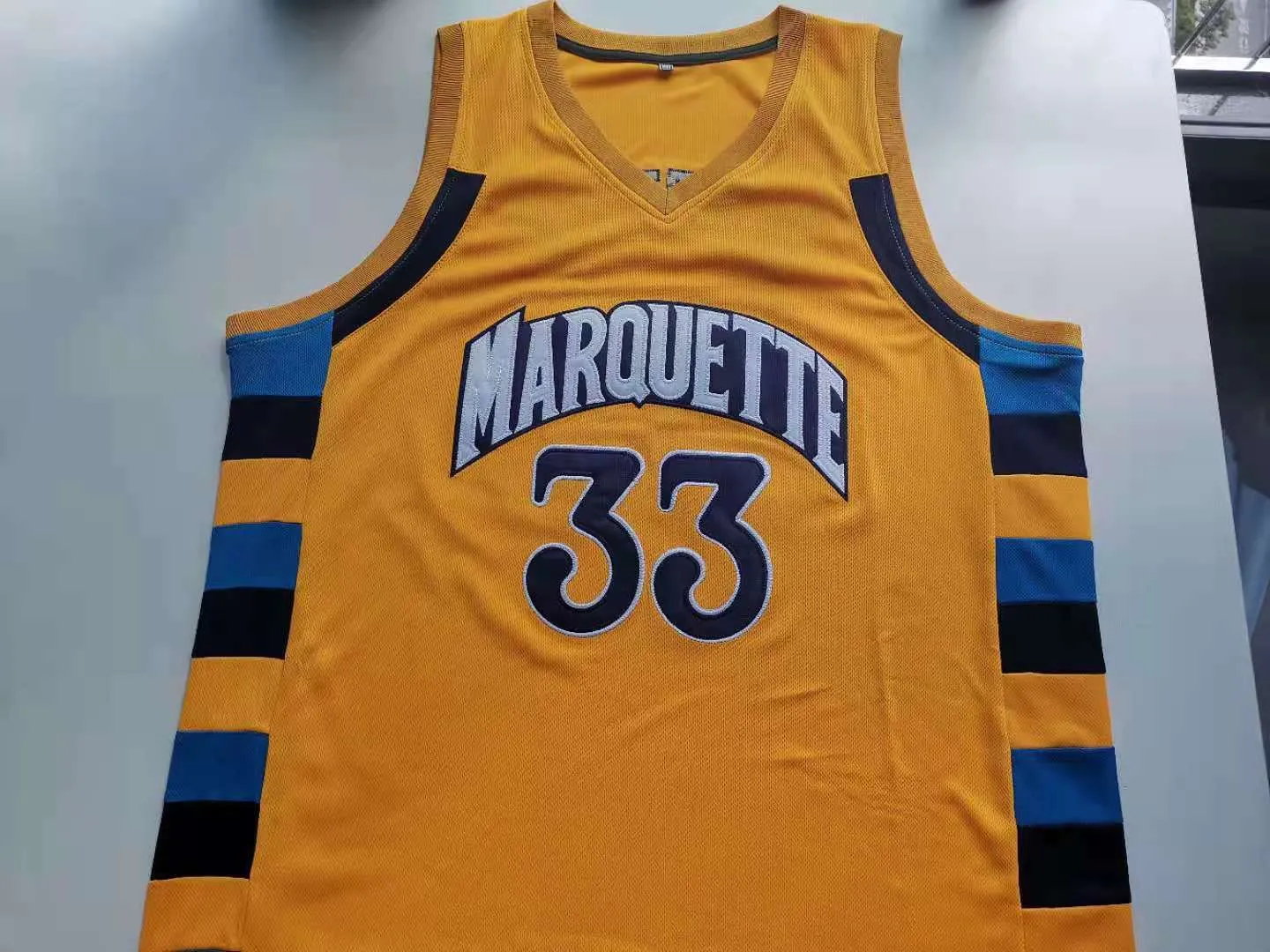 rara maglia da basket uomo gioventù donna vintage # 33 Jimmy Butler 33 Marquette Yellow High School College taglia S-5XL personalizzato qualsiasi nome o numero