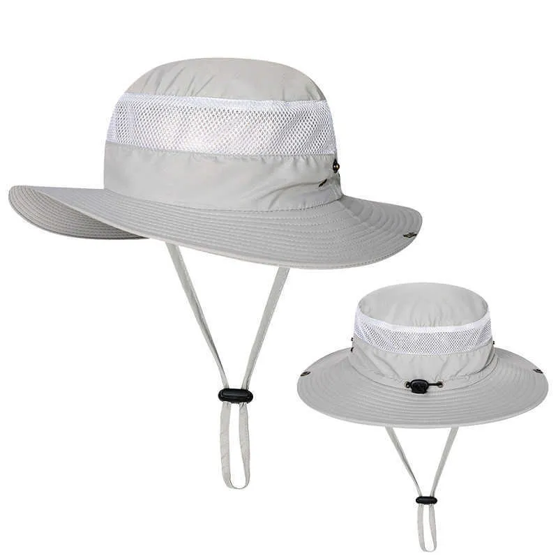 Outdoor Fishing Basin Caps Men Women Fisherman Hat Sunscreen UV Breathable Sunshade Hats Spring Summer Wide Brim Cap YL608