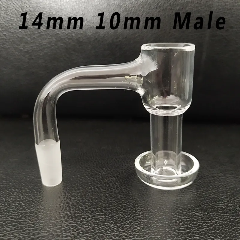 US Grade Weld Seamless Fully 10mm 14mm Joint Glass Bong Smoking Accessosire 2mm Thick Terp Slurper Bordo smussato Dab Rig