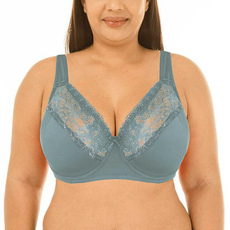 Plus Size Lace Full Cup Underwired New Bra Style 2022 With Support Sizes 40  50 D, E, F, FF, G Lingerie 210728 From Lu02, $18.06