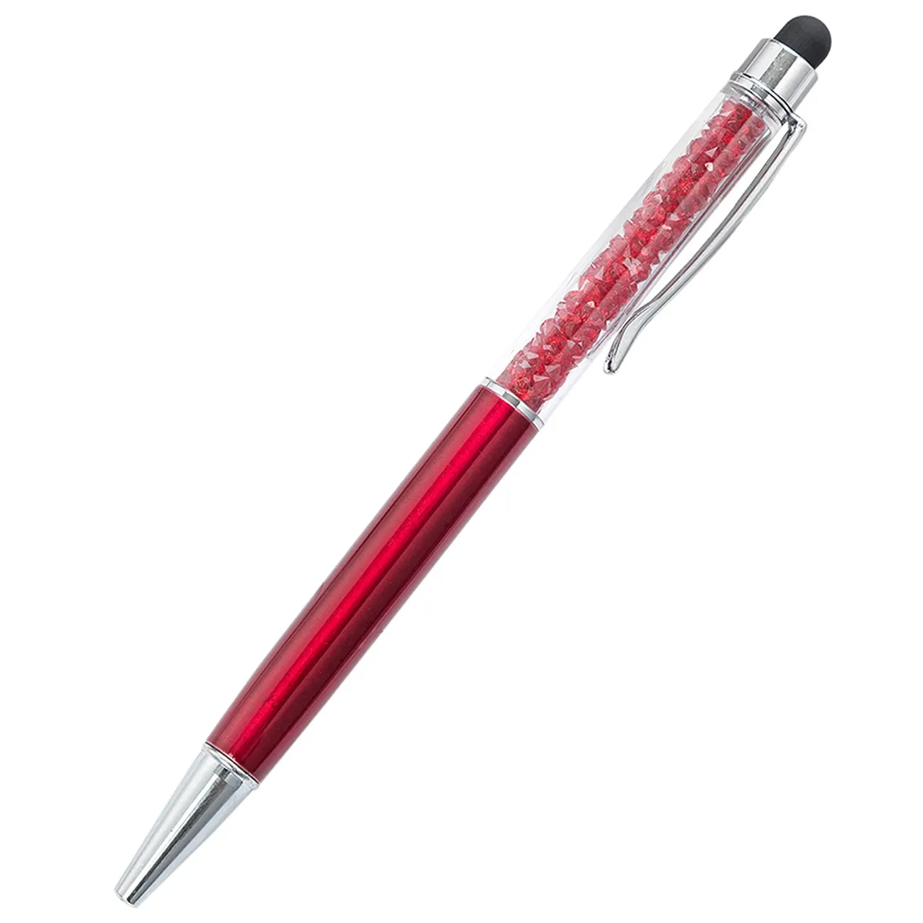 Crystal Diamond Multi-Färg Handskriven Kapacitans Pen Touch Screen Advertising Student Present School Pennor Metall BallPoint Pennor