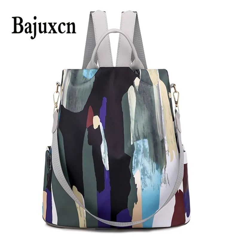Luxury brand Backpack Women Oxford Cloth Shoulder Bag School Bags for Teenage Girls Light Ladies Travel Backpack mochila feminin 210922