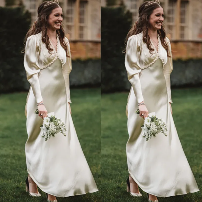Bride silk gown discount