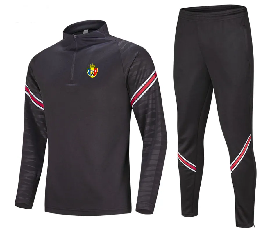 Nieuwste Moldavië heren vrijetijdssportpak semi-rits sweatshirt met lange mouwen buitensport vrijetijdstrainingspak maat M-4XL