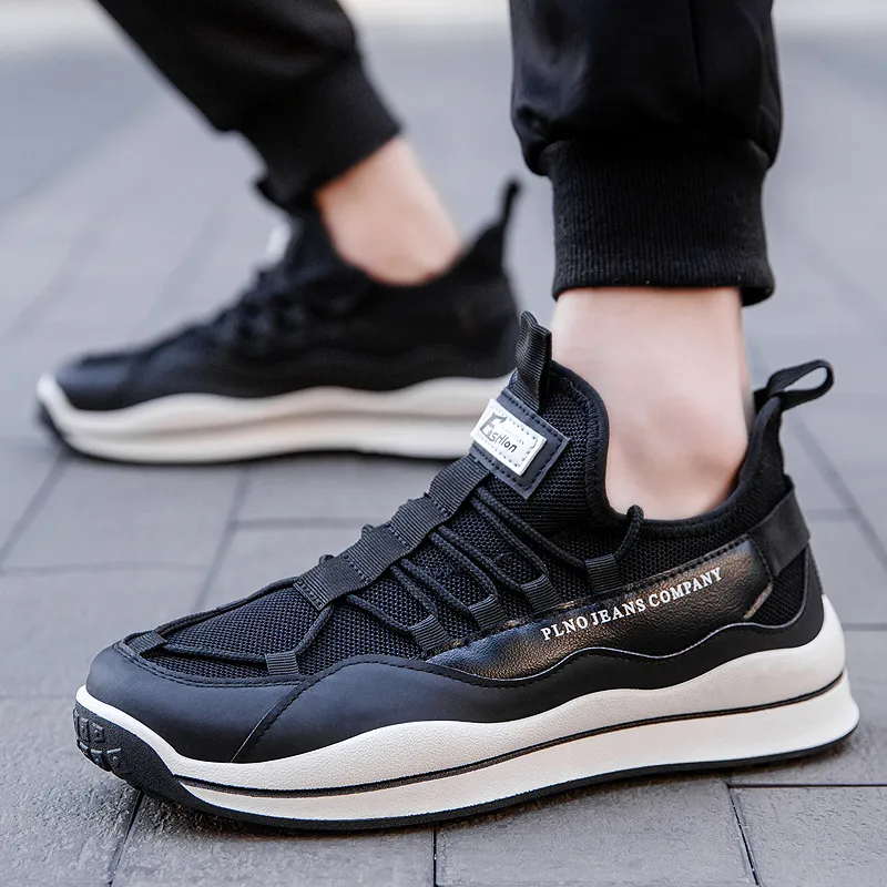 Herrskor Casual Sneakers Sport För Vår Sommar Höst Male Good Quality Factory Top Service Rabatt Visa dig Låg Pris Mesh Material Lace-up Lämplig storlek