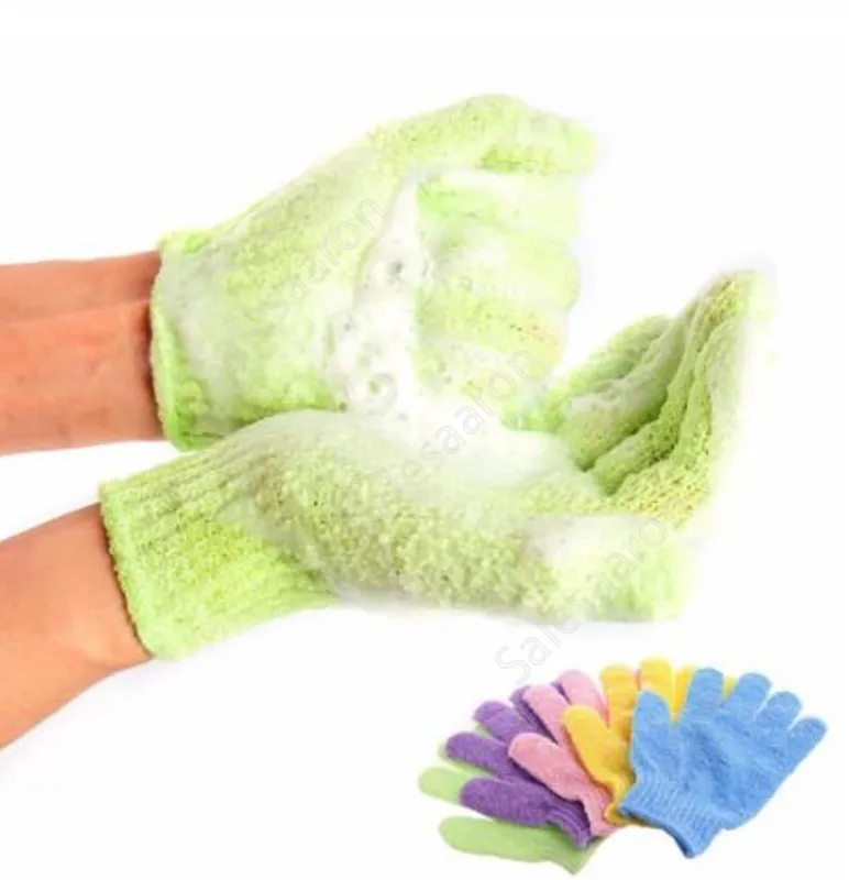 Feuchtigkeitsspendende Spa Haut Handschuh Dusche Peeling Handschuhe Körper Massage Schwamm Waschen Haut Feuchtigkeitsspendende Handschuhe 1pc preis DHS23