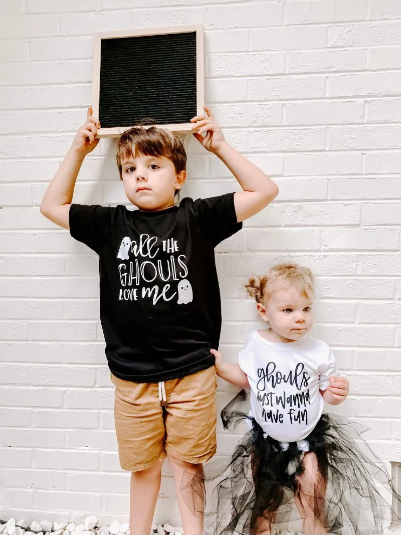 T Shirts Bambini Camicia Halloween T Shirt T Shirt Toddler Camicie