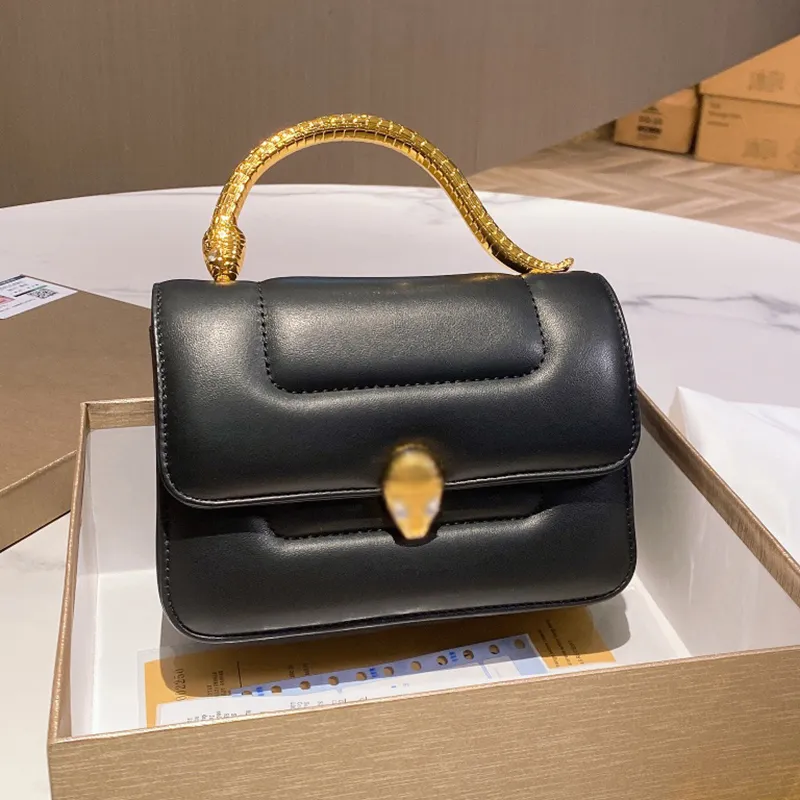 Designer Serpentine Cabochan Luxurys Designers Borse Italia Marchio Moda Snakehead Lock Tote Borse Donna Borsa a tracolla in pelle con manico in