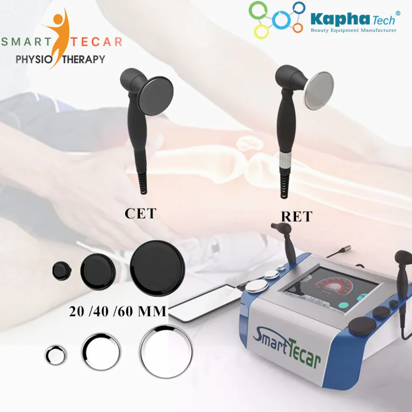 Draagbare RF Diatermie Tecar FysiotherPay Machine voor Plantar Fasciitis Radiofrequentie Fysieke Theeky Machie om Pijn Verlichting te behandelen