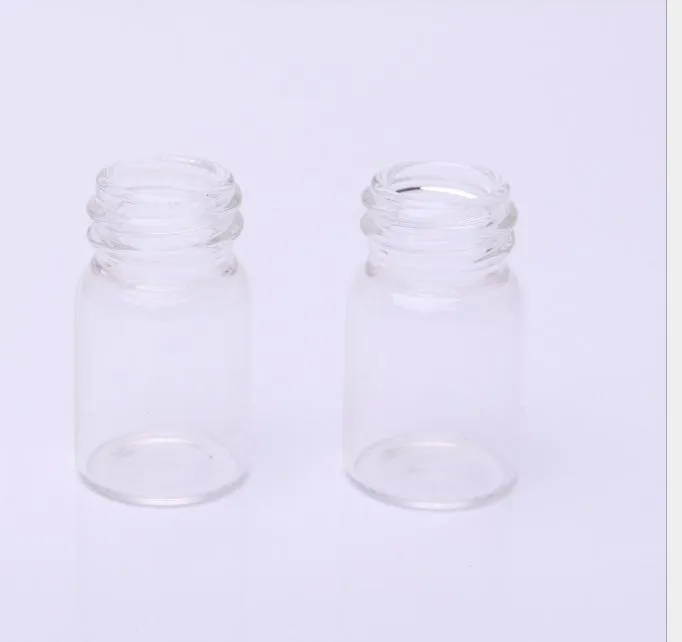 2021 2 ml 12x26x7 MM bocal vide contenants cosmétiques bouteille d'échantillon en verre avec bouchon en aluminium petites bouteilles rechargeables emballage