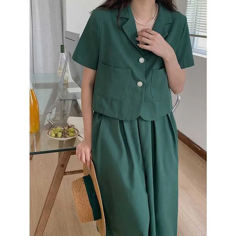 販促品販売中 甘い新鮮なスーツの女性セット半袖ターンダウンカラーシンプルトップス薄いコート プリーツaラインスカート女性カワイイ 直売早割 Www Metaltech 8 Co Jp