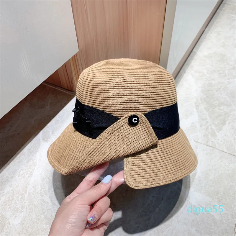 Moda Mektubu Güneşlik Katlanabilir Mizaç Çok Yönlü Havzası Cap Düzensiz Tasarımlar Şapka Erkek Kova Şapka Kadınlar