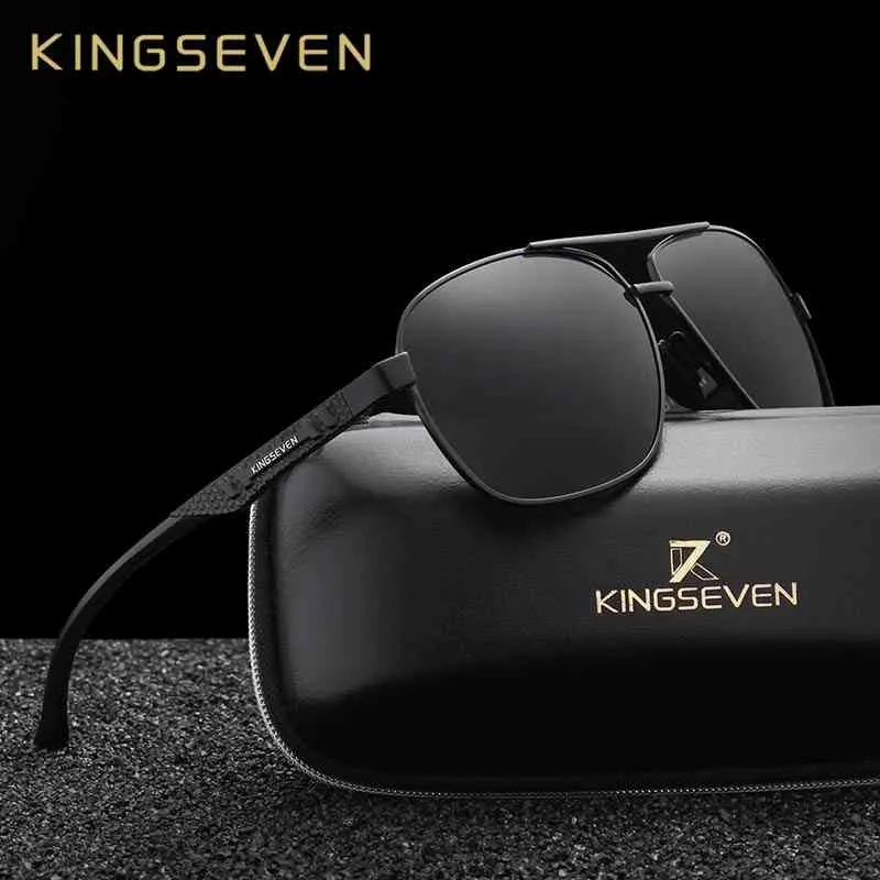 Comprar KINGSEVEN NUEVAS gafas de sol polarizadas para hombres y mujeres,  gafas cuadradas para conducir, gafas de sol para hombres, gafas de sol  masculinas UV400