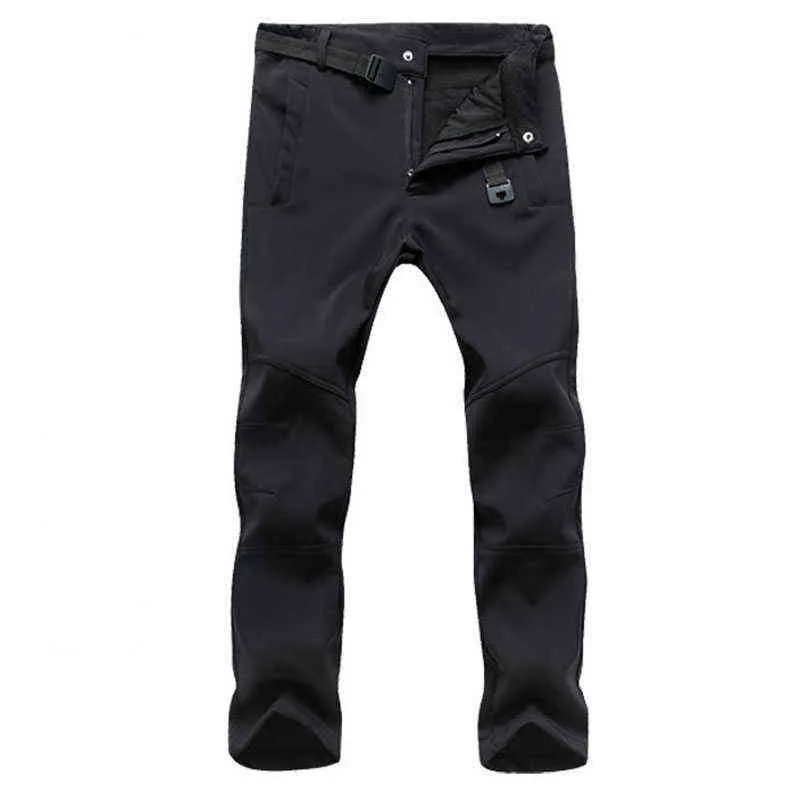 Winter Fleece Work Pants For Men Windproof Waterproof