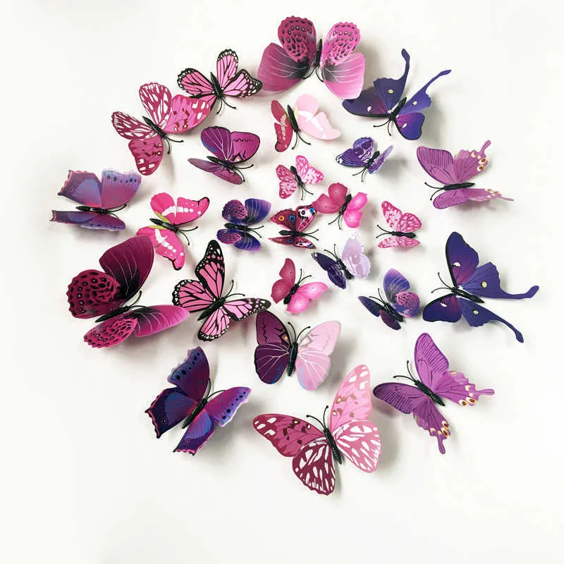 Buy Curated Cart 12 Pcs Butterfly Wall Sticker, Ideal Home Décor Items