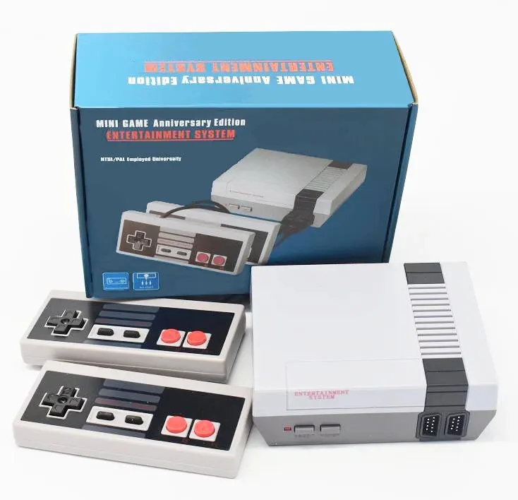 미니 TV는 NES 게임 콘솔 비디오 핸드 헬드를위한 620 개의 500 개의 게임 콘솔 비디오 핸드 헬드가 소매 상자 DHL