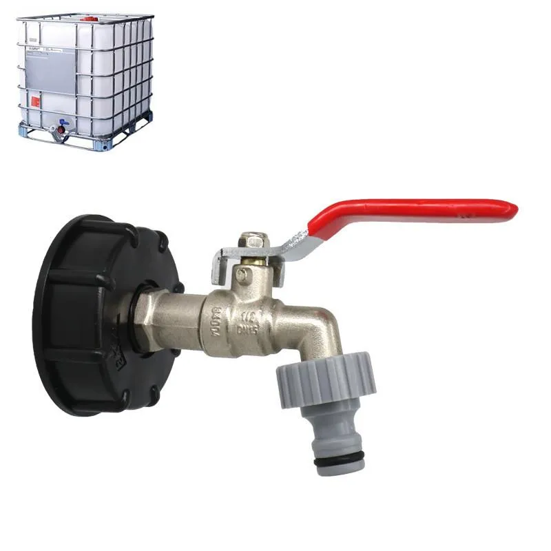 Urządzenia do podlewania ibc zbiornik kranowy adapter paliwa mosiężna zawór zamienny części do domu złącza wody ogrodowej kran 1PCS P245S
