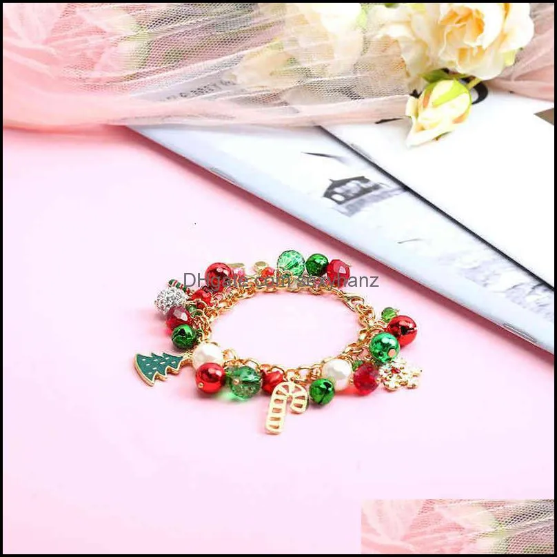 Bracelets bracelet jewelry hanging pearl bell diamond ball crystal bead snowflake polite tree alloy