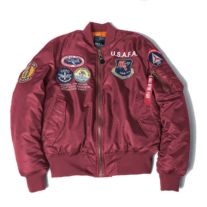 Vintage Pilot Bomber Flight Flying Machine Jackets For Men