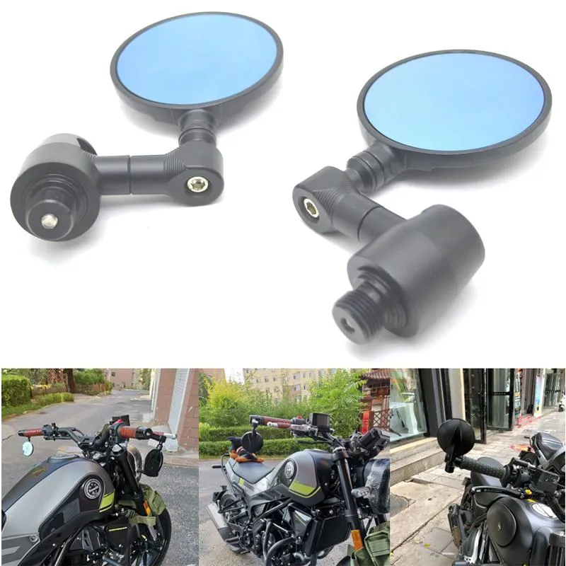 Motocyklowe lusterka lustra aluminium uchwytu Zakończ z boku wyświetlania wstecznego dla Benelli TNT 125 135 TNT125 TNT135 2021-2021293W