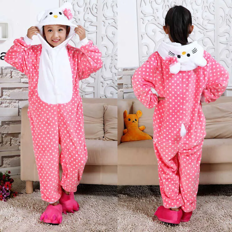 Sanrio Cartoon Kuromi Pajamas Kawaii Anime Cinnamoroll Kids