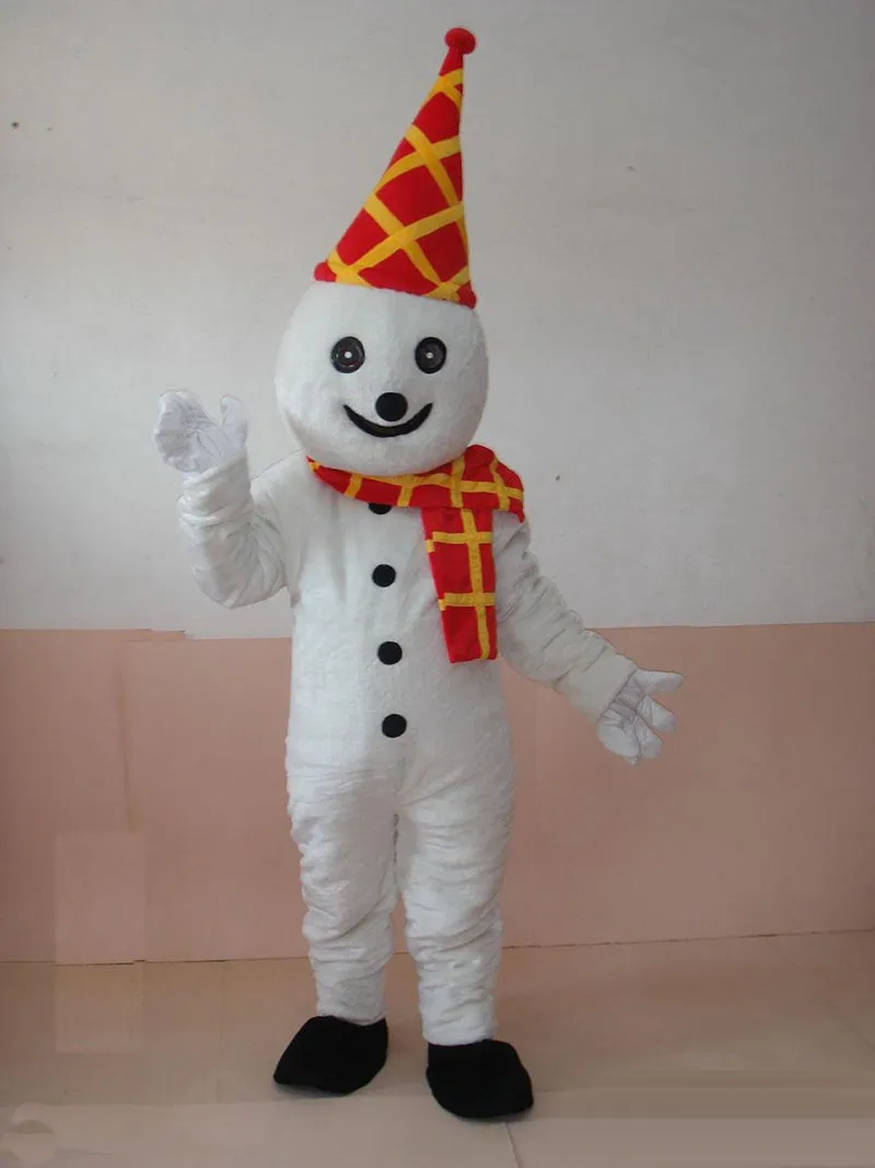 Halloween snögubbe maskot kostym toppkvalitet tecknad snö man anime tema tecken vuxen storlek jul karneval födelsedagsfest fancy dres