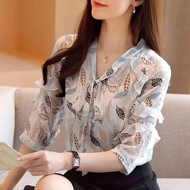 トップス muguet chiffon docking blouse chiffon docking blouse