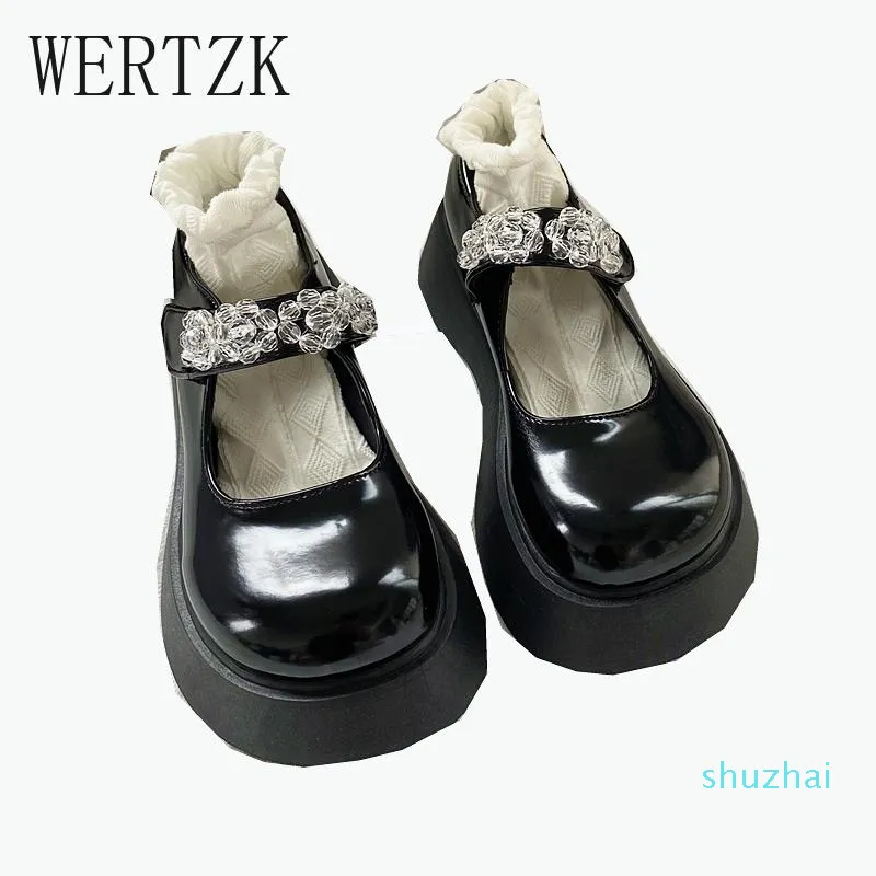 Dress Shoes Brand Sweet Lolita Style Gothic Girls Cosplay Skidproof Platform Square Heeled Female Cool Mary Janes Woman 2021