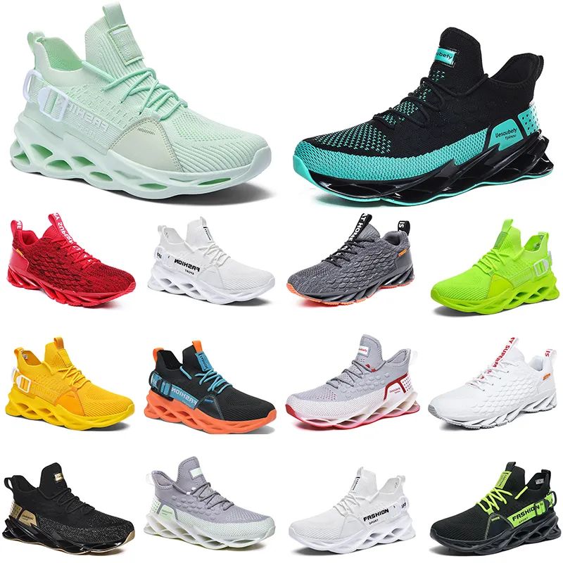 mens running shoes cool green triple black white split multi light orange ice navy blue golden deep grey womens trainers outdoor hiking sports sneakers