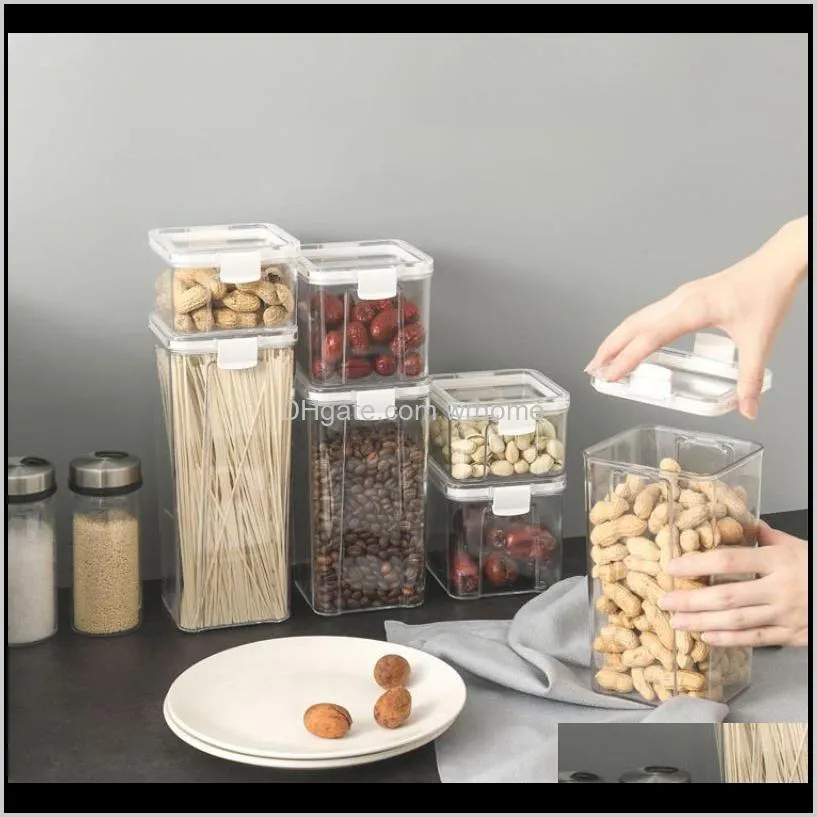 multi capacity sealed can rice grain storage box dispenser multigrain spaghetti noodles containers transparent bottles & jars