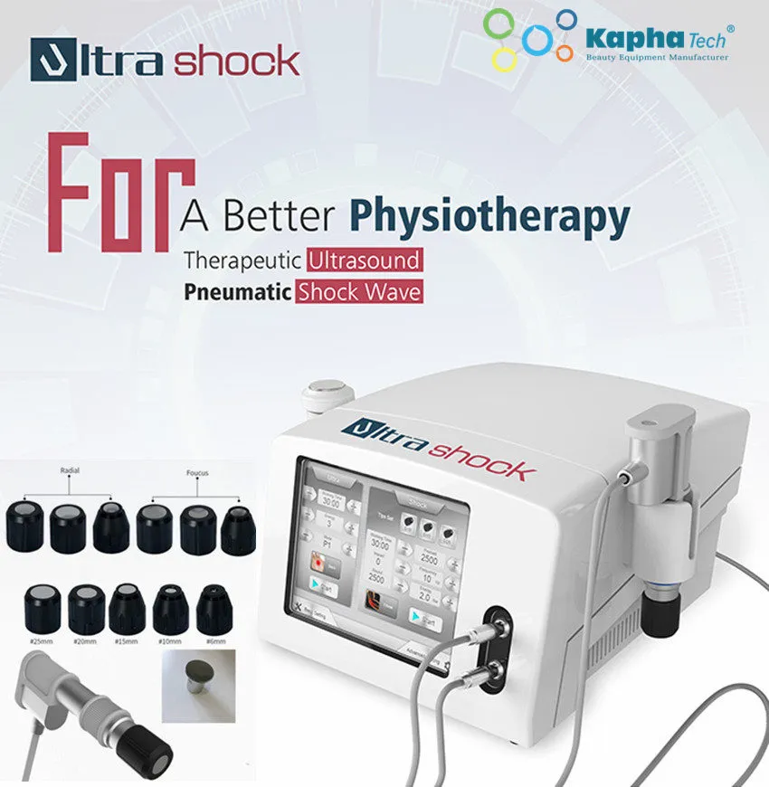Machine portative de thérapie par ondes de choc d'équipement de beauté de santé physique avec ultrasons pour la dysfonction érectile et le massage