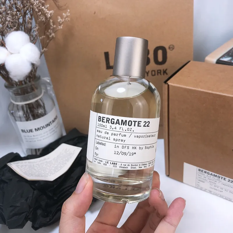 Top selling quality Neutral Perfume Fragrances BERGAMOTE 22 100ML edp Lasting Woody Aromatic Aroma fragrance Deodorant Fast Delivery