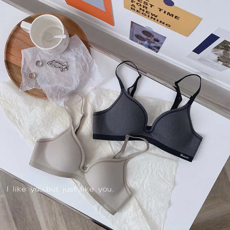 Wireless Seamless Push Up Bra And Panty Set Back Sexy Lingerie For